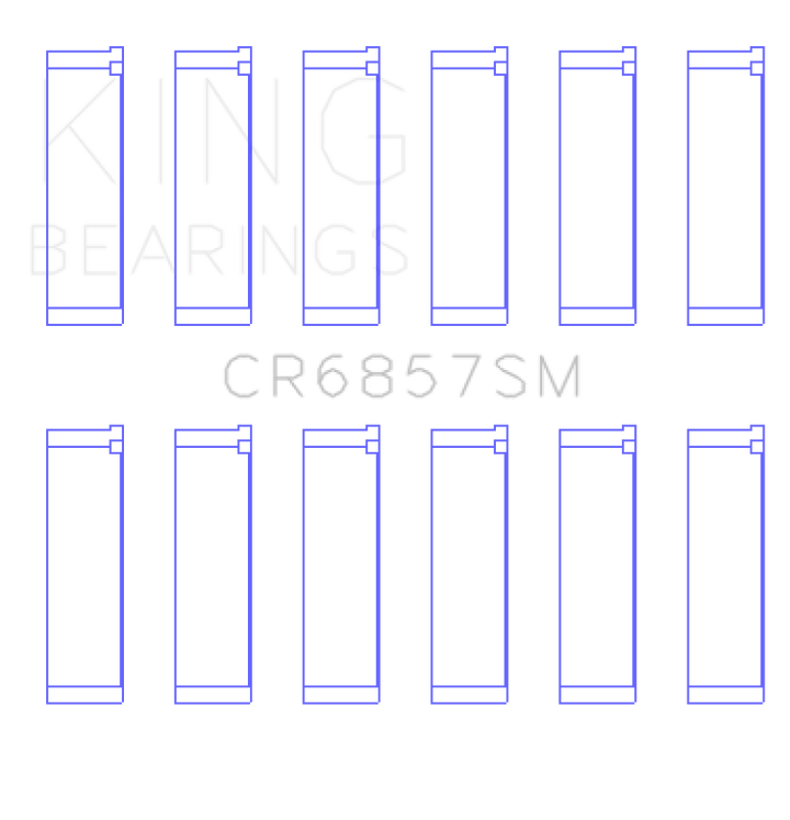 King Engine Bearings Chrysler Pentastar 3.6L ERB V6 Connecting Rod Bearing Set - Size STD - Bull Strap