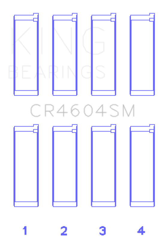 King Engine Bearings Ford 2.3L Duratec/Mazda L3-VDT MZR Turbo Con Rod Bearing Set - Bull Strap