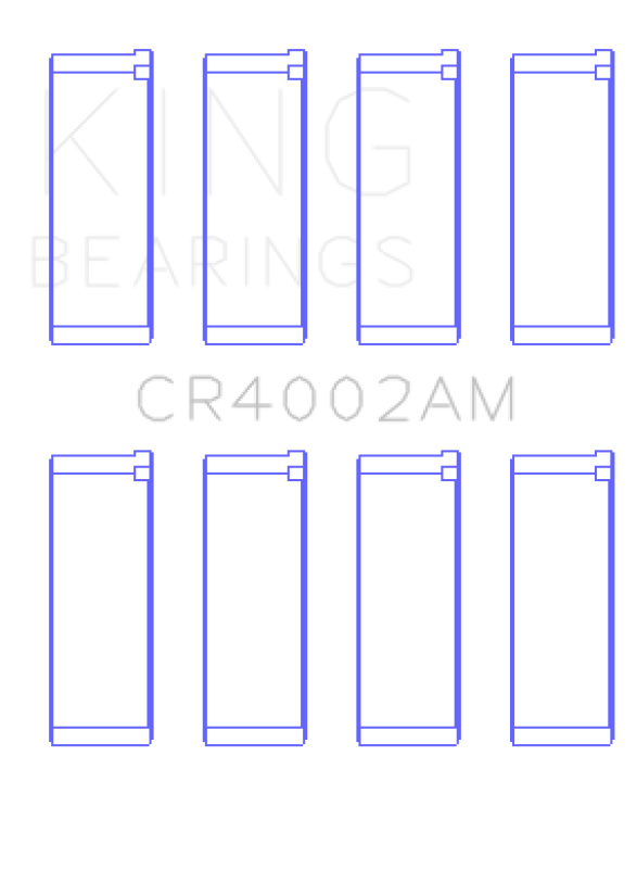 King Ford/Kia/Mazda DOHC 16 Valve/SOHC 16 Valve/SOHC 8 Valve Rod Bearing Set - Size STD - Bull Strap