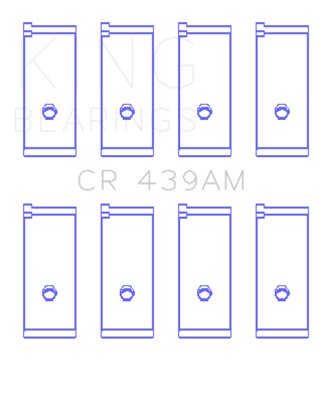 King Engine Bearings Honda A18A1/A20A1/B20A3/BS1/ES/ET1-2 Connecting Rod Bearing Set - Bull Strap