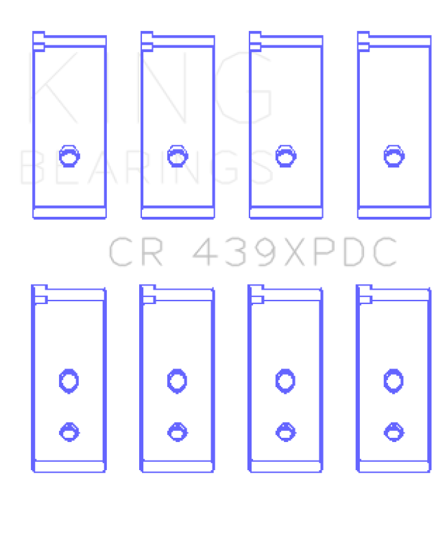 King Engine Bearings Honda B18A1/B18B1 pMaxKote Performance Rod Bearing Set - Bull Strap