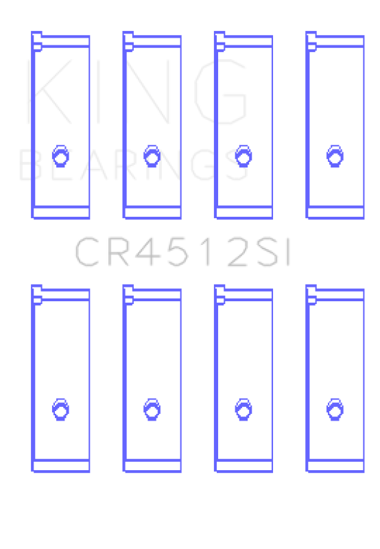 King Engine Bearings Honda D17A1/2 Rod Bearing Set - Size STD - Bull Strap