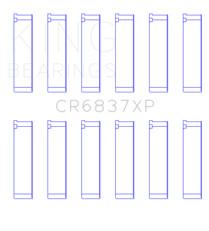 King Engine Bearings Honda J30/J35 Connecting Rod Bearing Set (Set of 6) - Bull Strap
