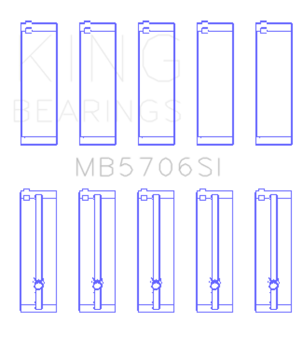 King Engine Bearings Hyundai i30 G4FC Main Bearing Set - Bull Strap