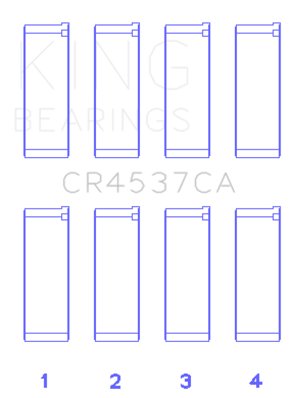 King Engine Bearings Mini Cooper S/Cooper S Conv/Works W10B16A Rod Bearing Set - Size STD - Bull Strap