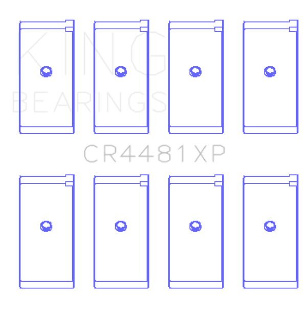 King Engine Bearings Mitsubishi 4G63/4G64 6 Bolt 1st Gen DSM Performance Rod Bearing Set - Size STD - Bull Strap