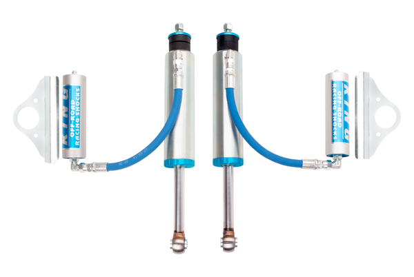 King Shocks 00-10 Chevrolet Silverado 2500/3500 Front 2.5 Dia Remote Reservoir Shock (Pair) - Bull Strap