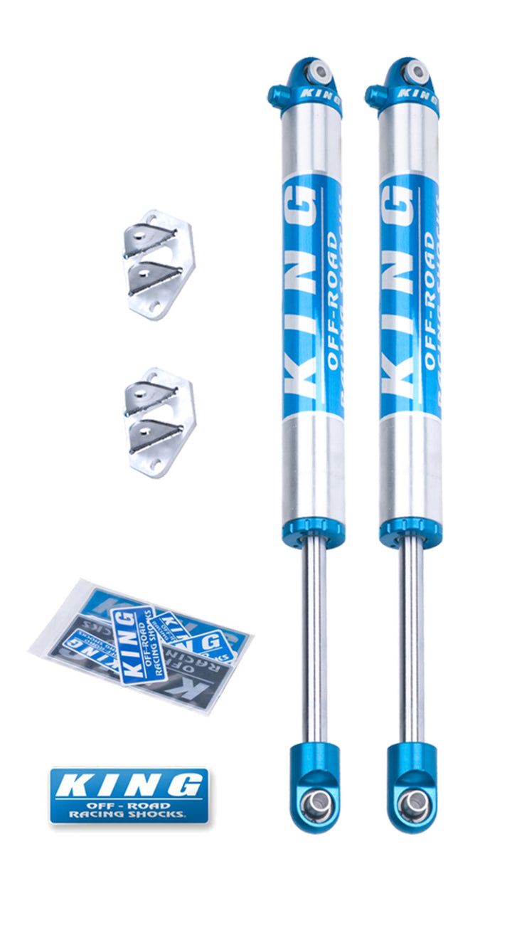 King Shocks 07-18 Jeep Wrangler JK Rear 2.0 Dia Internal Reservoir Shock 3-5in Lift (Pair) - Bull Strap