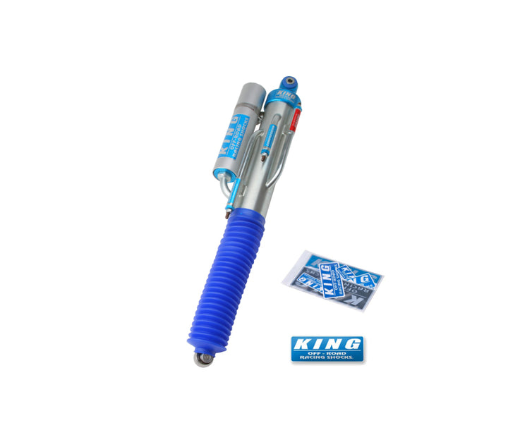 King Shocks 10-14 Ford F150 Raptor 4WD Rear 3.0 Dia 3 Tube Bypass Piggyback Shock (Pair) - Bull Strap