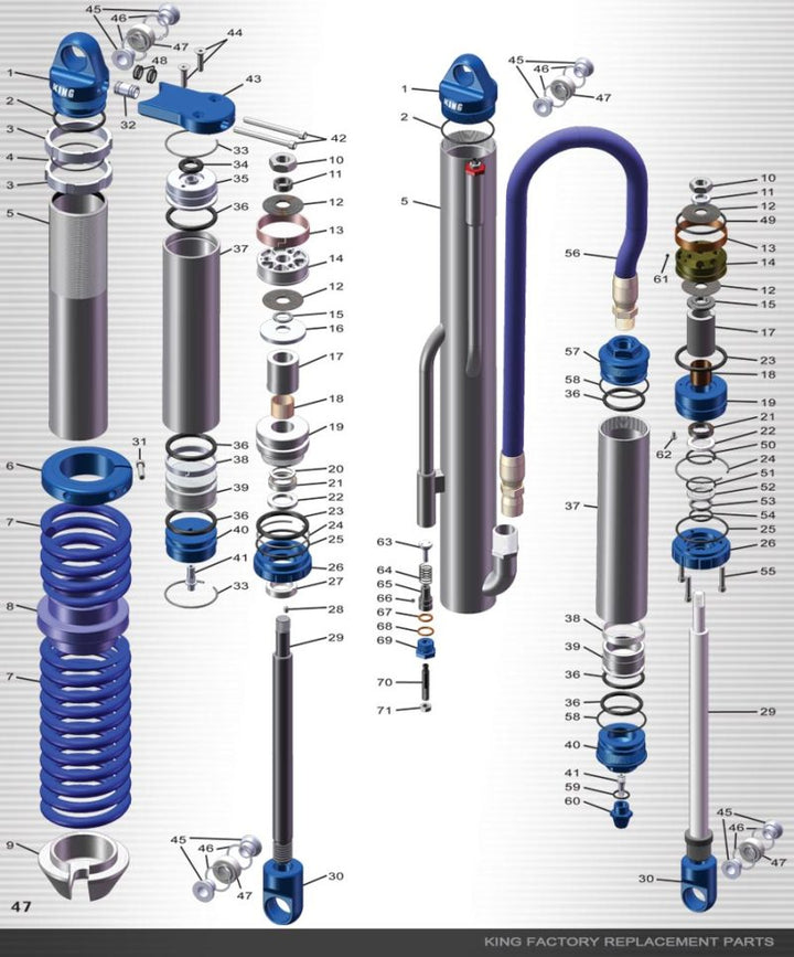 King Shocks 2.5 Bump Stop 2-1/2in - Bull Strap