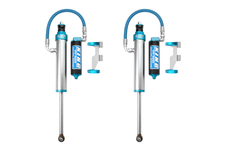 King Shocks 2007+ Toyota Tundra Rear 2.5 Dia Remote Reservoir Shock (Pair) - Bull Strap