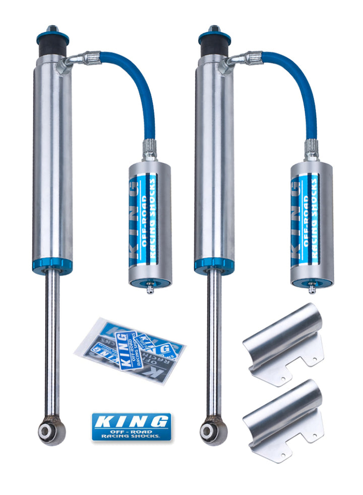 King Shocks 2007+ Toyota Tundra Rear 2.5 Dia Remote Reservoir Shock (Pair) - Bull Strap