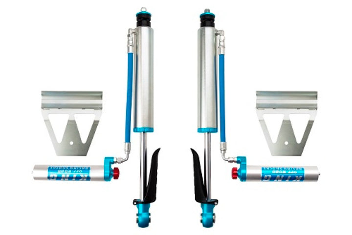 King Shocks 2008+ Toyota Land Cruiser 200 Rear 2.5 Dia Remote Res Shock w/Adjuster (Pair) - Bull Strap