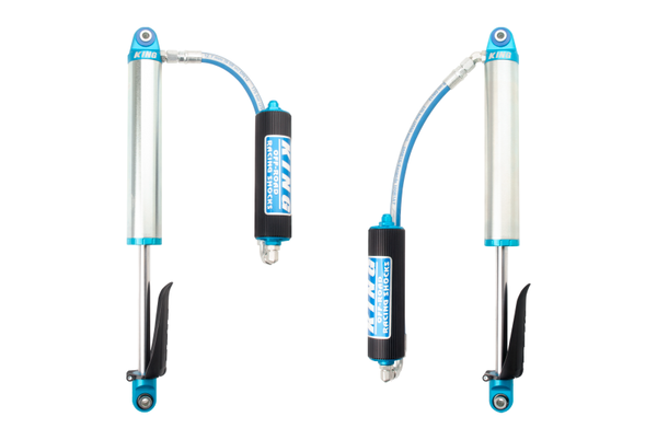 King Shocks 2019+ Chevrolet/GMC Silverado/Sierra 1500 Rear 2.5 Dia Remote Reservoir Shock (Pair) - Bull Strap