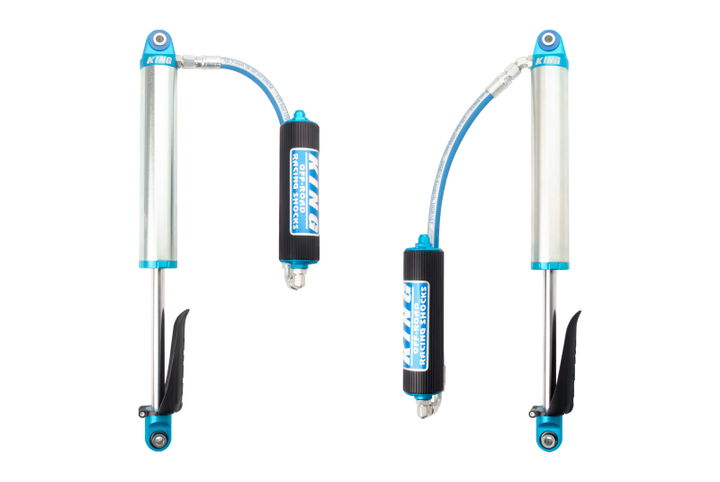King Shocks 2019+ Chevrolet/GMC Silverado/Sierra 1500 Rear 2.5 Dia Remote Reservoir Shock (Pair) - Bull Strap