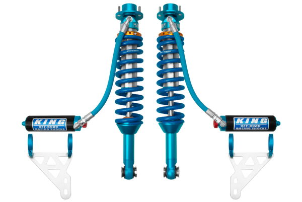 King Shocks 2019+ Ford Ranger Raptor 2.5 IBP Front Coilovers w/ RR & Comp Adj. - Pair - Bull Strap