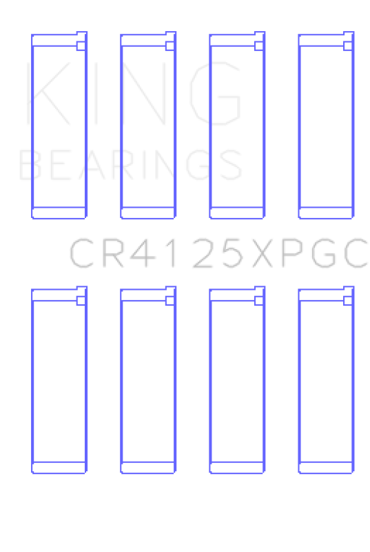 King Engine Bearings Subaru EJ20/EJ22/EJ25 pMaxKote Performance Rod Bearing Set - Size STDX - Bull Strap
