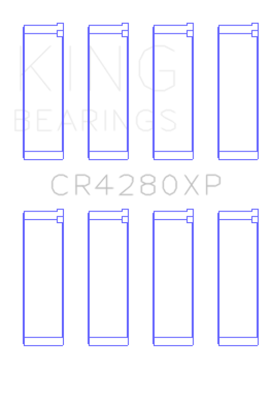 King Engine Bearings Subaru WRX/STi EJ20/EJ22/EJ25 48mm Rod Performance Rod Bearing Set - Size STD - Bull Strap