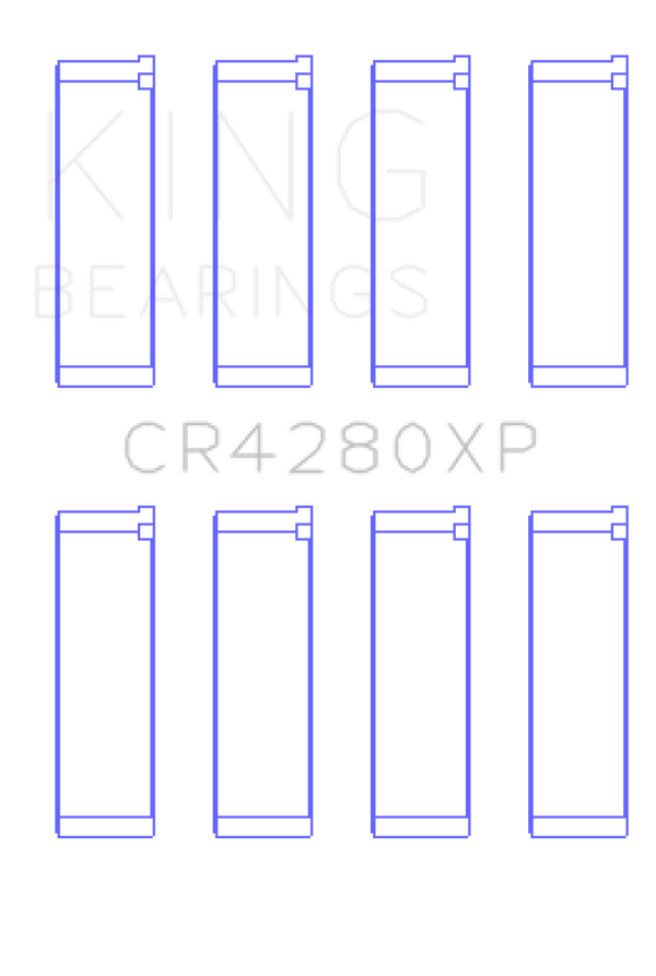 King Engine Bearings Subaru WRX/STi EJ20/EJ22/EJ25 48mm Rod Performance Rod Bearing Set - Size STDX - Bull Strap