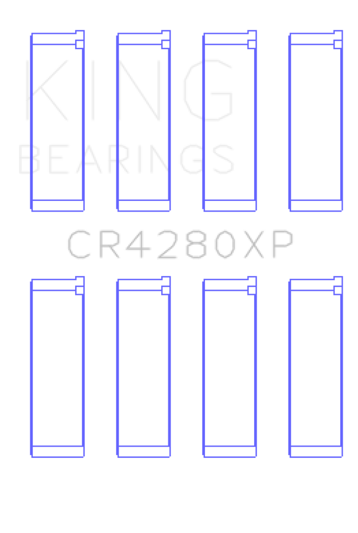 King Engine Bearings Subaru WRX/STi EJ20/EJ22/EJ25 48mm Rod Performance Rod Bearing Set - Size STDX - Bull Strap