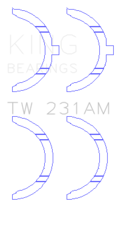 King Engine Bearings Toyota 1A/2A/3A/4A Thrust Washer Set - Bull Strap
