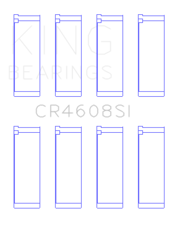 King Engine Bearings Toyota 2ZZ-GE Connecting Rod Bearing Set (Set of 4) - Size STD - Bull Strap