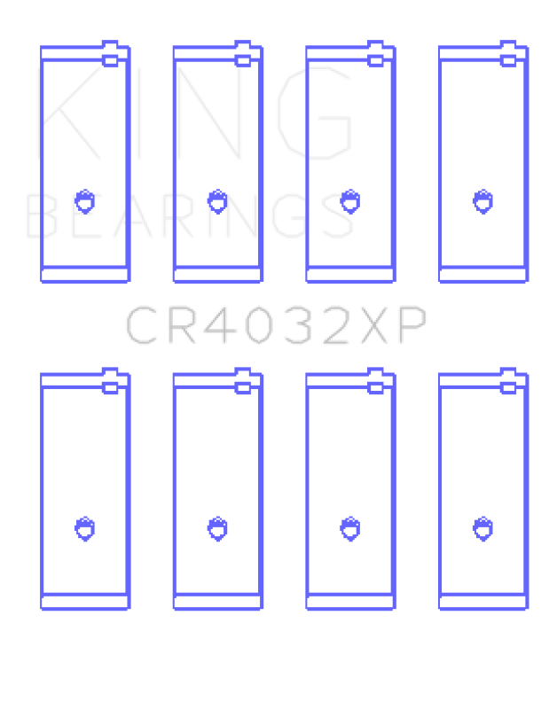 King Engine Bearings Toyota 4AGE 4AGZE 16V 1.6L Performance Rod Bearing Set - Size STD - Bull Strap