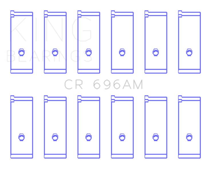 King Engine Bearings Toyota 5ME/5MGE/7MGE/7MGTE Rod Bearing Set - Size +0.25mm - Bull Strap