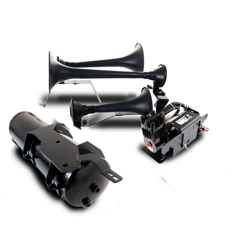 Kleinn 20-24 Chevrolet Silverado 2500 HD/ 3500 HD Onboard Air System w/ Model 730 Horns - Bull Strap