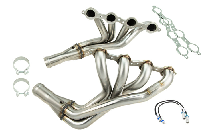 Kooks 06-13 Chevrolet Corvette Z06 1-7/8 x 3 Header & Catted X-Pipe Kit - Bull Strap
