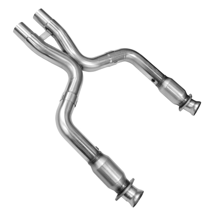 Kooks 11-14 Ford Mustang GT 5.0L 4V 3in x 2 3/4in OEM Cat X Pipe Kooks HDR Req - Bull Strap