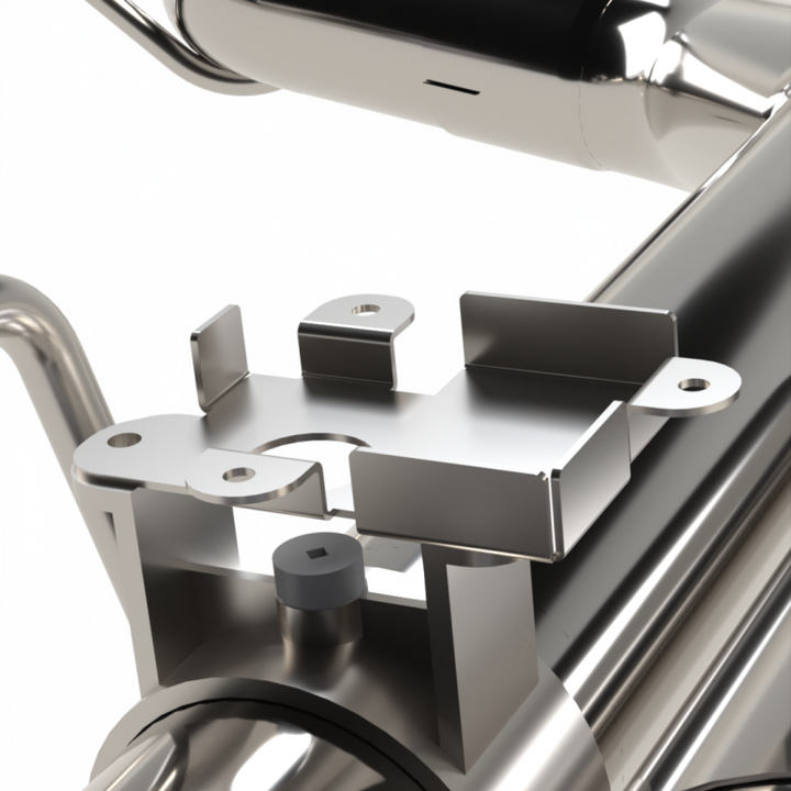 Kooks 18-24 Ford Mustang GT 5.0 3in. Valved Shotgun Cat-Back Exhaust - Carbon Tips - Bull Strap