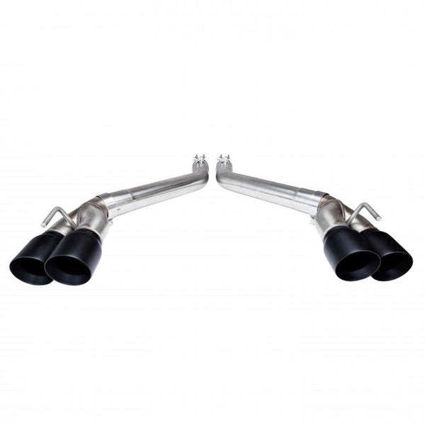 Kooks 2016 + Chevrolet Camaro SS LT1 3in Axle Back Muffler Delete Exhaust System w/ Black Quad Tips - Bull Strap