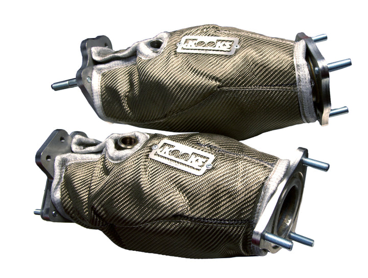Kooks 2020+ Chevrolet Corvette C8 LT2 6.2L Heat Shield Blankets for Ultra Green Catted Connect Pipes - Bull Strap