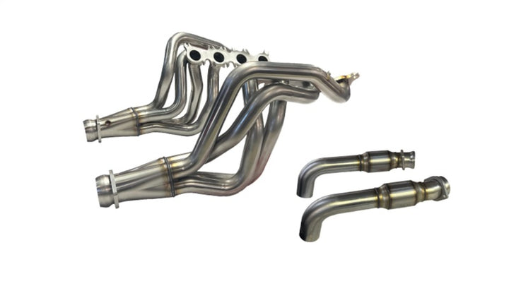 Kooks 2024 Mustang GT/D.H. 5.0L 4V 2in x 3in SS Headers w/ H.O Green Catted Connection Pipe - Bull Strap