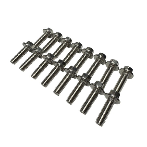Kooks Dodge Hemi/Modular Stainless Header Bolt Kit Qty 16 - M8-1.25 x 25mm Bolts - Bull Strap
