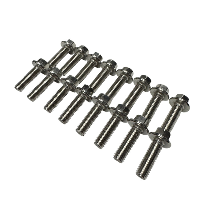 Kooks Dodge Hemi/Modular Stainless Header Bolt Kit Qty 16 - M8-1.25 x 25mm Bolts - Bull Strap