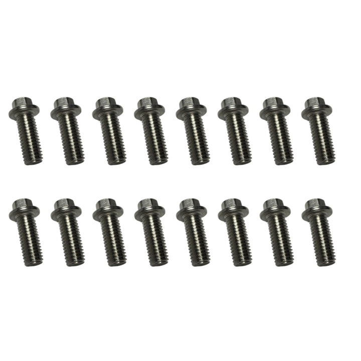 Kooks Ford 5.0L 4V Coyote Engine Header Bolt Kit (Fine Thread) QTY. 16 - 1.25 x 25mm Bolts - Bull Strap