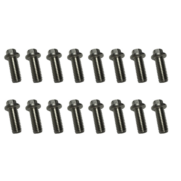 Kooks Ford 5.0L 4V Coyote Engine Header Bolt Kit (Fine Thread) QTY. 16 - M10 - 1.25 x 25mm Bolts - Bull Strap