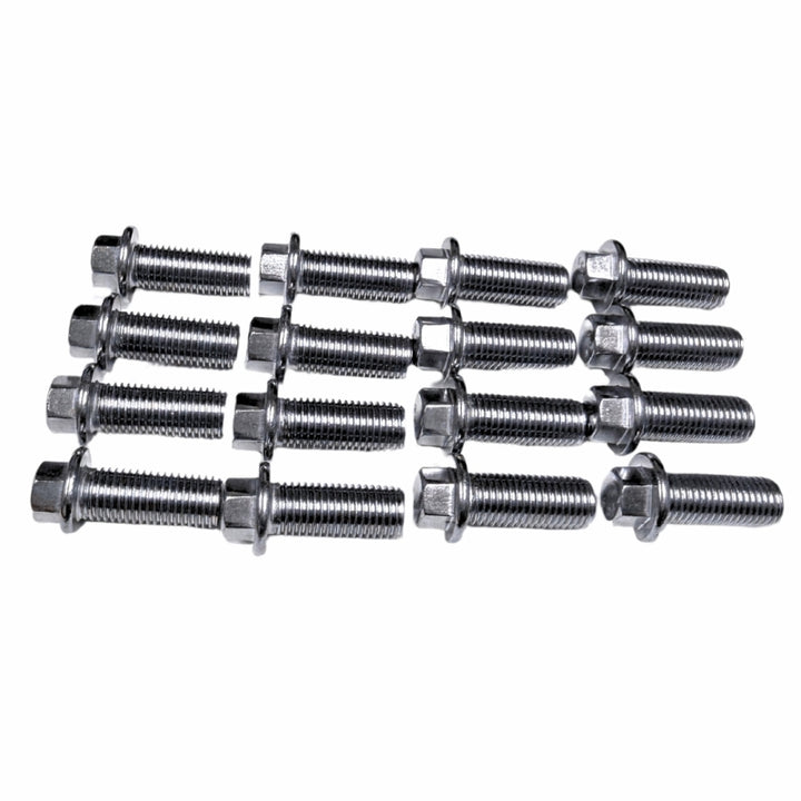 Kooks Ford 5.0L 4V Coyote Engine Header Bolt Kit (Fine Thread) QTY. 16 - M10 - 1.25 x 25mm Bolts - Bull Strap