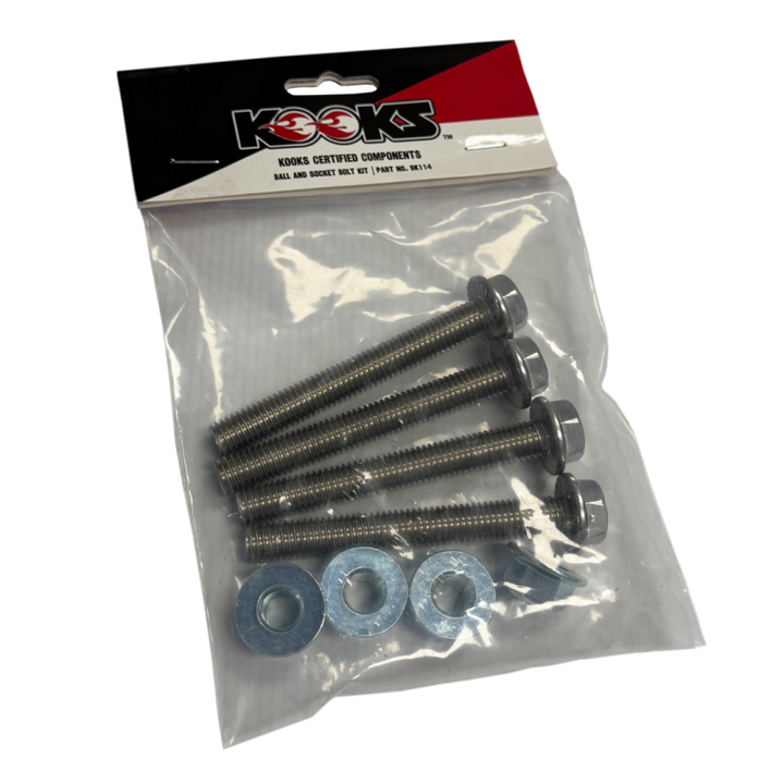 Kooks Locking Ball and Socket Bolt Kit (2 Bolts/2 Nuts/Locking Hardware) - Bull Strap