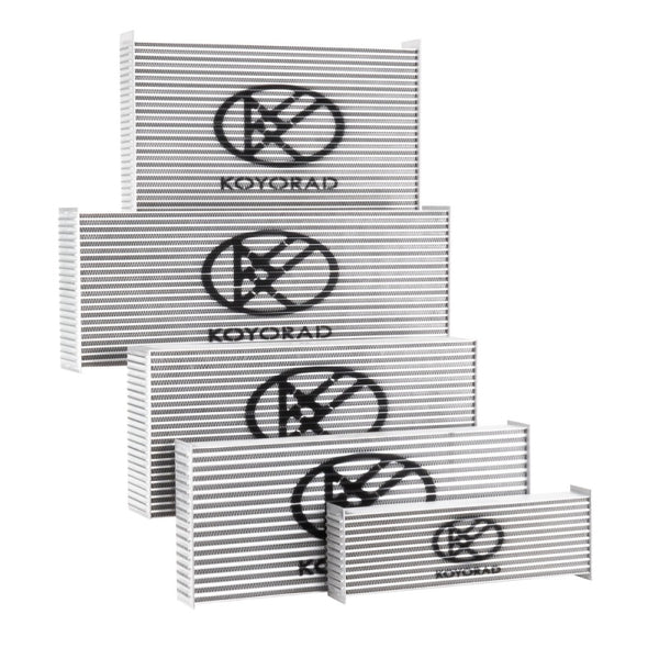 Koyo Universal Aluminum HyperCore Intercooler Core (22in. X 14in. X 2.5in.) - Bull Strap