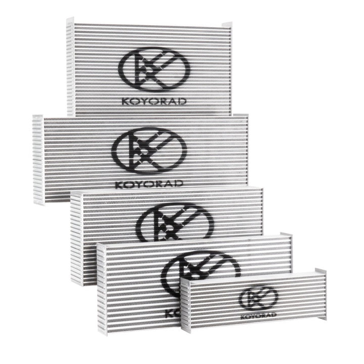 Koyo Universal Aluminum HyperCore Intercooler Core (22in. X 14in. X 2.5in.) - Bull Strap