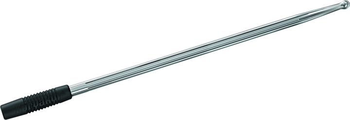 Kuryakyn Billet Antenna Round/Grooved Chrome - Bull Strap