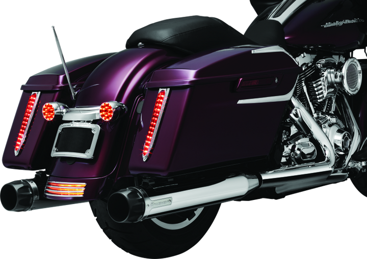 Kuryakyn Billet Antenna Round/Grooved Chrome - Bull Strap