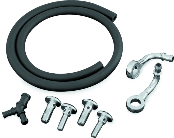 Kuryakyn Bluegrass Breather Kits 93-06 with CV Carb, 01-17 Delphi(ex. 08-17 Touring) - Bull Strap