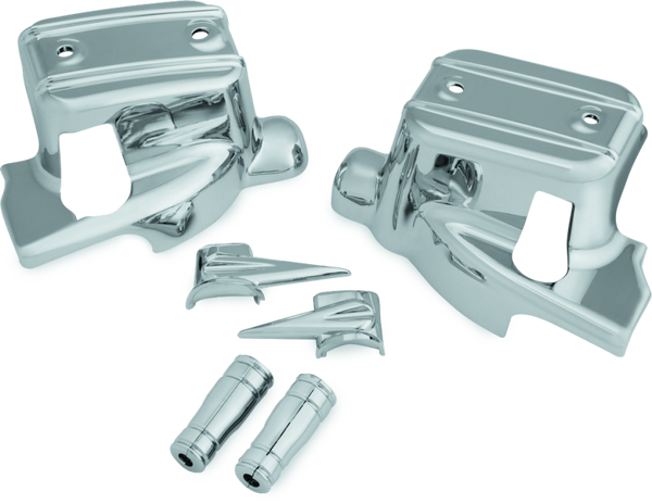 Kuryakyn Brake & Clutch Control Covers Chrome - Bull Strap