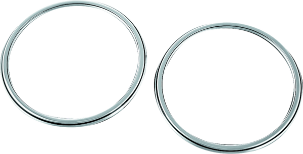 Kuryakyn Corona Speaker Grills Chrome - Bull Strap