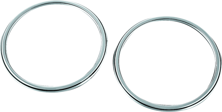 Kuryakyn Corona Speaker Grills Chrome - Bull Strap
