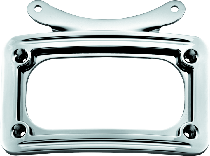 Kuryakyn Curved License Plate Frame Chrome - Bull Strap